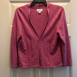 Sonoma Raspberry Open-Front Cardigan